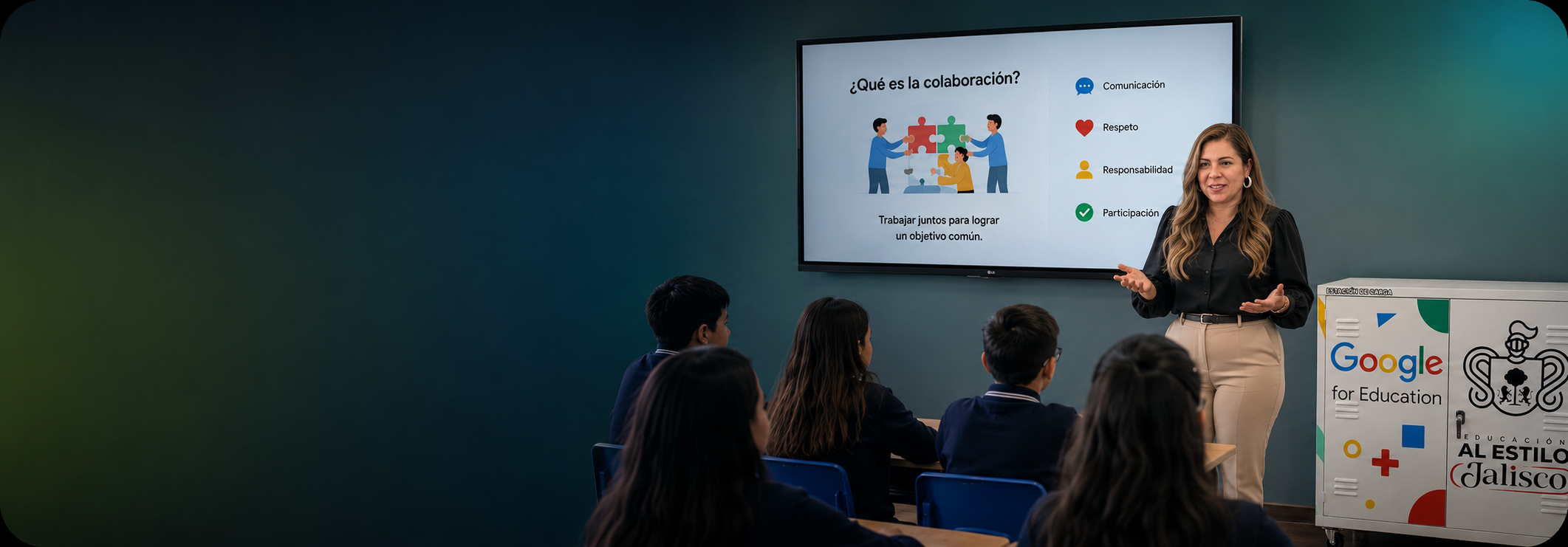 Aula con Google for Education al estilo Jalisco